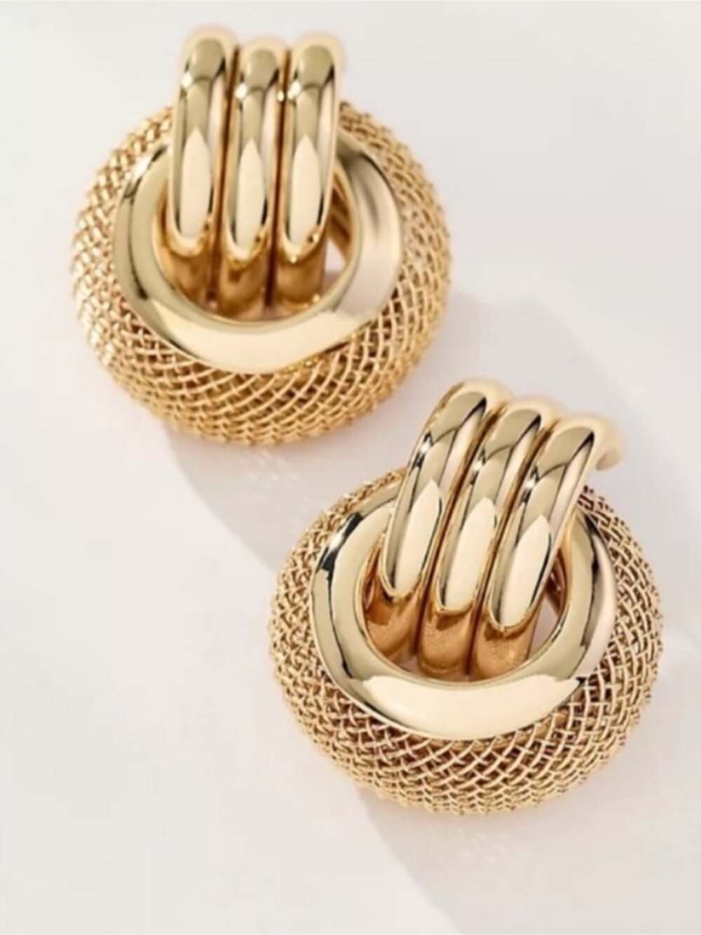 New! Anthropologie “1989” Gold Earrings (3006) NWOT